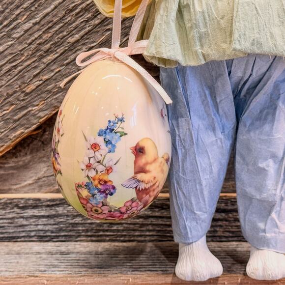 Adorably Dapper Vintage Paper Mache Mr. Easter Bunny Gentleman, 10.25" Tall - Picture 3 of 10